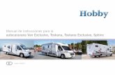 Manual de instrucciones para la autocaravana Van Exclusive, … · 2019-08-26 · Introducción Estimado cliente: Le felicitamos por la adquisición de su nueva autocaravana HOBBY.