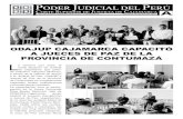 ODAJUP CAJAMARCA CAPACITÓ A JUECES DE …...ODECMA-Cajamarca, quien explicó el proceso disciplinario a Jueces de Paz, seguidamen-te, el Juez del Juzgado Mixto de Contumazá, Pedro