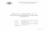 Manual de Organización de la Dirección de Presupuesto y ...t.htsjpuebla.gob.mx/files/art77fracciones1/hip... · el manejo de la contabilidad, de las operaciones que afecten el Presupuesto