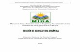 MANUAL DE PROCEDIMIENTOS AGRICULTURA ORG NICA 2009) · 2017-10-19 · Manual de Procedimiento para el Registro y Fiscalización de los Operadores de la Agricultura Orgánica 4 INTRODUCCIÓN