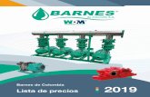 Barnes de Colombia Lista de precios 2019 - PaloquemaoOnline de precios Barnes de Colombia 2019_Baja_01...Familia de bomba Nomenclatura Contenido Pág. Bombas con motor eléctrico.