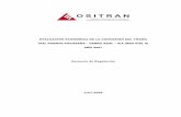 EVALUACIÓN ECONÓMICA DE LA CONCESIÓN DEL TRAMO …de Transporte y Comunicaciones (MTC), con copia al OSITRAN, la solicitud de aprobación del anteproyecto de la reubicación de