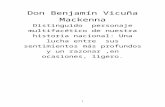 Don Benjamín Vicuña Mackenna, personaje multifacético€¦  · Web viewSegún expresó en sus propias palabras, Vicuña Mackenna, quiso que Santiago contara con una (cita textual)