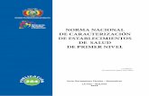 NORMA NACIONAL DE CARACTERIZACIÓN DE ......Bolivia, Ministerio de Salud y Deportes, Unidad de Redes de Servicios de Salud y Calidad. Norma Nacional de Caracterización de Establecimientos
