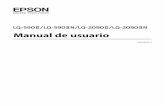 Manual de usuario - files.support.epson.com · Manual de usuario (este manual) Proporciona información global e instrucciones para utilizar la impresora. Manual de red (solo LQ-590IIN