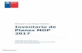 Ministerio de Obras Públicas Inventario de Planes MOP 2017 · metodológico y conceptual diferente al marco Ministerial establecido en la Guía para la Elaboración de Planes MOP