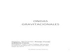 ONDAS GRAVITACIONALES - Universidade de Vigoaulasdeformacionaberta.webs.uvigo.es/wp-content/uploads/... · 2015-10-16 · La fuerza de la gravedad en el centro de una esfera homogénea