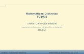 Matemáticas Discretas TC1003cb.mty.itesm.mx/tc1003/lecturas/tc1003-111.pdf · Grafos: Conceptos Básicos Matemáticas Discretas - p. 6/12 Grafos: Formalización Un Grafo G consiste