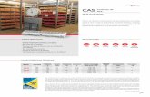 CAS - Soler & PalauSoler y Palau S.A. de C.V. certifica que los modelos CAS 36, CAS 48, CAS 60 han sido aprobados para tener el sello de prestaciones certificadas por AMCA. Los valores