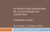 La estructura financiera de las entidades no …Eva Pardo y Carmen Valor Barcelona, 12 de diciembre de 2012 1 INTRODUCCIÓN Objetivo: Análisis de la estructura de financiación de