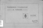 Ayuntamiento Constitucional de Valladolid · ayuntamiento constitucional =• de valladolid relaciÓn de los sres. concejales que le constituyen, y comisiones permanentes en que se
