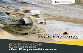 EXPONOR Catálogo de Expositores - Expoalemania · 8 herramientas manuales para la producción de trabajos de forja en frío. Un sistema perfecto para quienes trabajan en turnos en