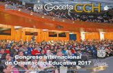 Congreso Internacional de Orientación Educativa 2017 · “La narrativa sobre la escuela es poco relevante para los estudiantes, pues ven este lugar como diver-tido, donde ven a