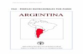 ARGENTINA - Food and Agriculture Organization · 2013-02-05 · llanura Chaqueña y la llanura pampeana. Al sur se extienden las mesetas Patagónicas, con escalones topográficos