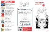 Ordutegia Horario · Pippi Calzaslargas : todas las historias / Astrid Lindgren Blanca Ríos y Eulalia Boada (itzult.) Blackie Books, 2018 +8 Lapatza Elkar, 2017 Elvira Sastre ¡Buena