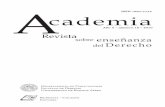 ISSN 1667-4154 cademia - Facultad de Derecho · de responsabilidad profesional, ética y social en todos los campos de la investigación, el estudio, la enseñanza y el trabajo. d)