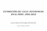ESTIMACIÓN DEL CICLO REFERENCIAL EN EL PERÚ: 1992-2012 · cronología del ciclo referencial (de sus puntos de giro, picos y valles) usando un conjunto amplio de información (esquema