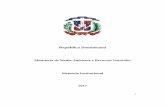 Ministerio de Medio Ambiente y Recursos Naturales Memoria ...ambiente.gob.do/wp-content/uploads/2018/03/Memoria-Institucional-2017.pdf · República Dominicana Ministerio de Medio
