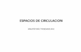ESPACIOS DE CIRCULACION - Facultad de Arquitectura ... · • capacidad de pasajeros • capacidad de kilos • velocidad • tamaÑo del coche • tamaÑo del foso • alturas necesarias