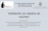Ventilación con objetivo de volumena/Viernes...Ventilación con objetivo de volumen(VOV) • Debido a que los tubos endotraqueales que se utilizan en los recién nacidos no poseen