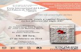 Presentacion de libro feb 27 2018 - UNAM...Invitan a la presentación del libro Coordinadores: Dr. Yamil Omar Díaz Bustos Dr. José Luis Martínez Marca Comentarista: Dr. Darío Ibarra