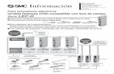 SMC Corporation Informacióncontent2.smcetech.com/pdf/LEC-G_ES.pdf · v.2.0 125 k/250 k/500 k Archivo EDS Entrada 186 bytes Salida 182 bytes 11 a 25 VDC 100 Conector (Accesorio) No