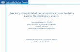 Precios y asequibilidad de la banda ancha en América ...dirsi.net/web/files/files/Presentación_Galperin.pdfPrecios y asequibilidad de la banda ancha en América Latina: Metodología