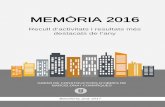 MEMÒRIA 2016 - gremi-obres.org · Gremi de Constructors d’Obres de Barcelona I Comarques La comissió de Formació, Laboral, Seguretat i Salut s’encarrega d’analitzar els nous