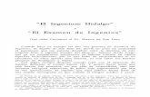 “El Ingenioso Hidalgo” “El Examen de Ingenios”hedatuz.euskomedia.org/1688/1/24499522.pdf · pág. 24-29, y por D. Miguel de Unamuno, en las jaculatorias que constituyen su