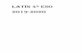 LATÍN 4º eso 2019-2020iescampocharro.centros.educa.jcyl.es/sitio/upload/4_ESO_L_LAT.pdf · Identifica y relaciona elementos sintácticos de la lengua latina para realizar ... Aplicar