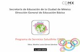Secretaría de Educación de la Ciudad de México Dirección ...sipinna.cdmx.gob.mx/sipinna/_pdf/_biblioteca/... · la familiay de la comunidad. 10 Participación en Juegos de la