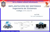 IMPLANTACIÓN DE SISTEMAS Ingeniería de Sistemas · Luis Castellanos 11 Sistemas de Información Introducción • Metodología de Sistemas (Ciclo de Vida de S.I.): conjunto de actividades