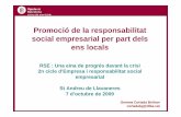 Promoció de la responsabilitat social empresarial per part dels …ajllavaneres.cat/.../RSE_i_ens_locals-Llavaneres.pdf · 2009-10-05 · Promoció de la responsabilitat social empresarial