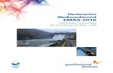 Declaración Medioambiental EMAS 2016En el caso de la central de Tambre I se registra el acta de actividad del Ministerio de Obras Públicas del 19 de diciembre de 1.947, para la puesta
