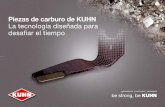 Piezas de carburo de KUHN La tecnología diseñada para ......Nueva cuchilla de grada rotativa p. 8 Palas de fresadora rotativa p. 10 Desterronadores de rodillos p. 11 Cuidado del