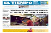 PREGUNTA DE LA SEMANA: Vendedores de mercado laboran en ...media.eltiempo.com.ve/EL_TIEMPO_VE_web/56/diario/docs/... · se les practicará el Análisis de Trazas de Disparos (ATD)