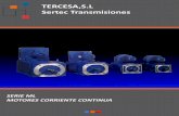 TERCESA,S.L Sertec Transmisiones · La gama de motores de corriente continua serie ML han sido diseñados para cumplir con los requi-sitos más avanzados de alta automatización.