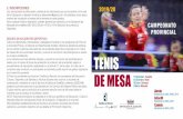 TENIS DE MESA - deportes.castillalamancha.es · Para el resto de aspectos técnicos, propios del juego, se atenderá al Reglamento Oﬁcial de Competiciones de la Federación Española