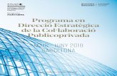 Programa en Direcció Estratègica de la Col·laboració Publicoprivadaitemsweb.esade.edu/idgp/Dossier Programa CPP_cat.pdf · 2018-01-09 · El Programa en Direcció Estratègica