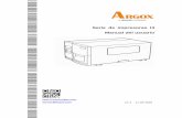 Serie de impresoras I4 Manual del usuario · 2019-07-25 · 1.4 Panel de control de la impresora ... 2.3.3 Tipos de soportes de impresión.....25 2.4 Cargar la cinta ... Las impresoras