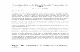 Constitución de la República de Venezuela de 1961americo.usal.es/oir/legislatina./normasyreglamentos/... · 2013-04-16 · gobernador, quien además de Jefe del Ejecutivo del Estado