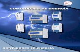 CONTADORES DE ENERGÍA - siriored.com¡logo_contadores... · Montaje Carril DIN 35 mm Entorno mecánico M1 Entorno electromagnético E2 ENTRADA DE CORRIENTE Intensidad IB (IMAX) 0,25..5