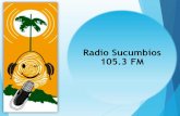 Radio Sucumbíos 105.3 FM · Se coordinó el 9no. concurso del Pasillo Ecuatoriano. Se apoyó al festival de Villancicos En esa misma dinámica, se apoyó a diferentes grupos musicales