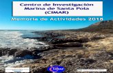 Anuario 2018 Centro de Investigación Marina de Santa Pola · conocimiento de la biodiversidad marina, las especies marinas introducidas y los impactos antrópicos sobre las comunidades