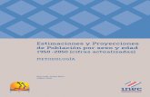 Estimaciones y ProyeccionesEstimaciones y Proyecciones de Población por sexo y edad 1950 -2050 (cifras actualizadas) METODOLOGÍA San José, Costa Rica JUNIO 2009 INSTITUTO NACIONAL
