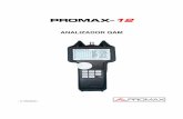 Manual de instrucciones PROMAX-12 (analizador CATV)€¦ · El equipo puede funcionar tanto con batería como conectado a la red mediante un alimentador DC. 2.2.1 Carga de la batería