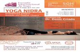 YOGA NIDRA...El curso de especialización de Yoga Nidra es un programa único diseñado con un enfoque integral y moderno. Yoga Nidra significa “sueño consciente” y deriva de
