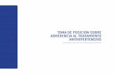 TOMA DE POSICIÓN SOBRE ADHERENCIA AL TRATAMIENTO ...fiaiweb.com/wp-content/uploads/2017/09/Toma-de-Posicion-SAHA-2-2.pdf · Dr. Alberto R. Ré Dr. Marcos Marín PARTICIPANTES Dra.