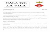 CASA DE LA VILA - castellsera.cat@download/file/Full 86.pdfFull informatiu núm. 86 Març 2015 Benvolguts veïns i veïnes, Us fem arribar el full número 86, amb les actes dels plens