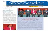 observadorel observador Marzo - Abril 2009AÑO XI - N.º 62 Los colaboradores, protagonistas del Día Meteorológico Mundial Teresa Ribera destaca la aportación española en la vigilancia